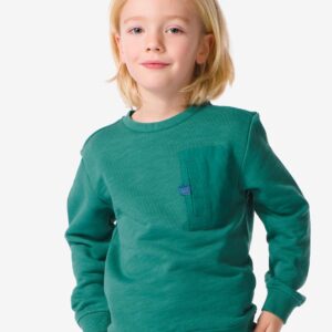 HEMA Kindersweater Met Borstvakje Blauw (blauw)