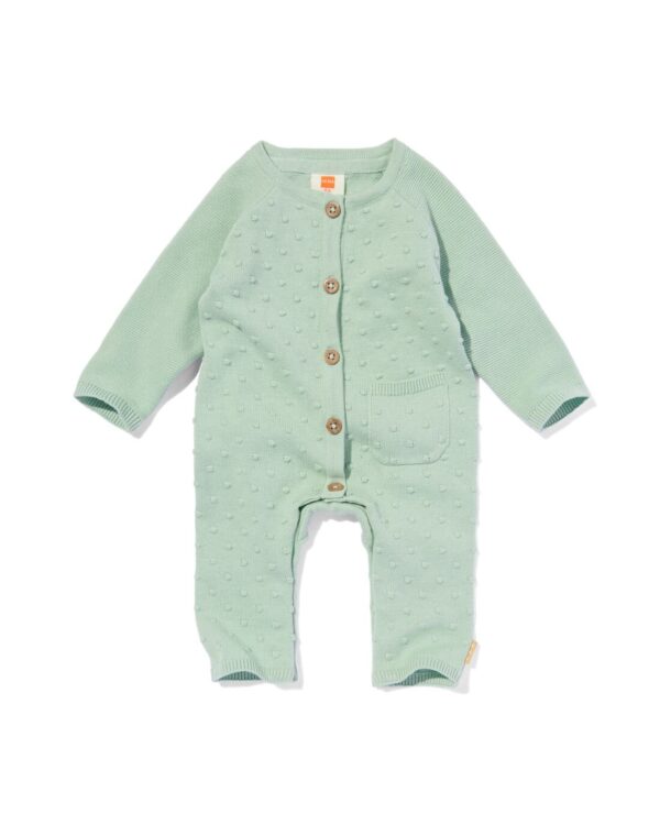 HEMA Newborn Jumpsuit Gebreid Groen (groen)