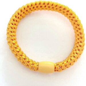 Haarelastiek geel - Ook te gebruiken als armband - Extra grip, zacht voor je haar - Damesdingetjes