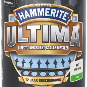 Hammerite Ultima Metaallak - Mat - RAL 9016 - 750 ml