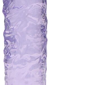 Handful Crystal Clear Transparante Dildo Paars Beginners Dildo Small Invoerdiepte 12 cm Totale Lengte 15 cm