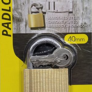 Hangslot - Hard Staal - Verchroomd - Messing Cilinder - 3 sleutels