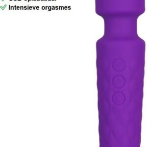 Happy Tears | Luxe Magische Wand Vibrator | Clitoris stimulator | Vagina | Massage | 8 vibratiestanden en 20 Snelheden | Vibrator | Dildo | sex | Voor koppels | Stille - Fijne - Krachtige vibraties | Paars