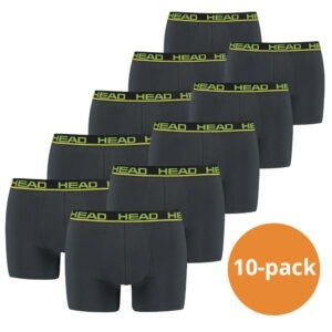 Head Boxershorts 10-pack Phantom / Lime Punch-M