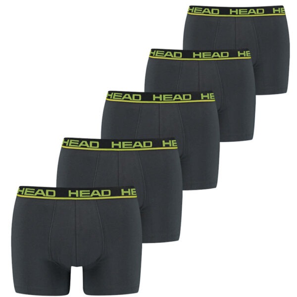 Head Boxershorts Basic 5-pack Phantom / Lime Punch