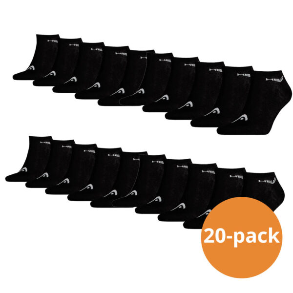 Head Sneaker sokken 20-pack Zwart-39/42