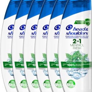 Head & Shoulders Menthol Fresh 2in1 Anti-Roos Shampoo & Conditioner - 6 x 270ml - Voordeelverpakking