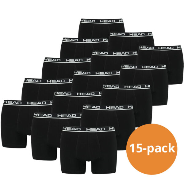 Head boxershorts black 15-Pack-S