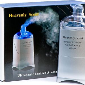 "Heavenly Scent" Aroma Diffuser, luchtbevochtiger, lucht ionisator. Programmeerbaar vanaf 50 min. om 9 uur
