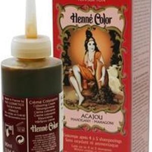 Henne Color Crème Colorante Acajou / Rood uitwasbare haarkleuring op henna basis 90 ml