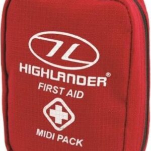 Highlander EHBO tas Midi pack 12-delig - rood