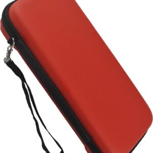 Hoesje Geschikt voor Nintendo Switch Hoes Bescherm Case Hardcover Met Polsbandje - Hoes Geschikt voor Nintendo Switch Case - Rood