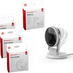 Honeywell Home Veilig Thuis Pakket - Camera, CO-melder en 3 Rookmelders