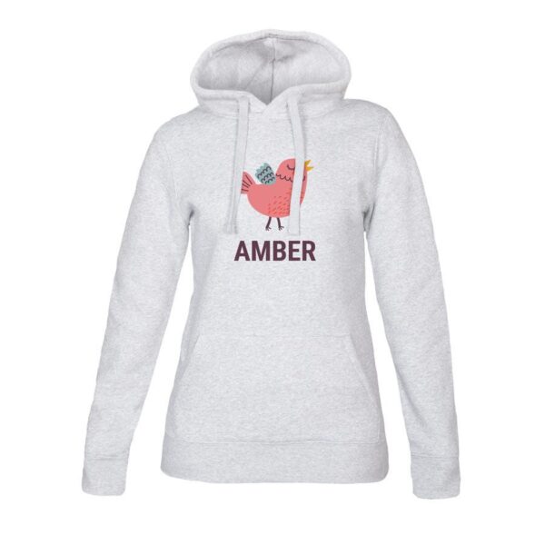 Hoodie voor dames bedrukken - Grijs - L