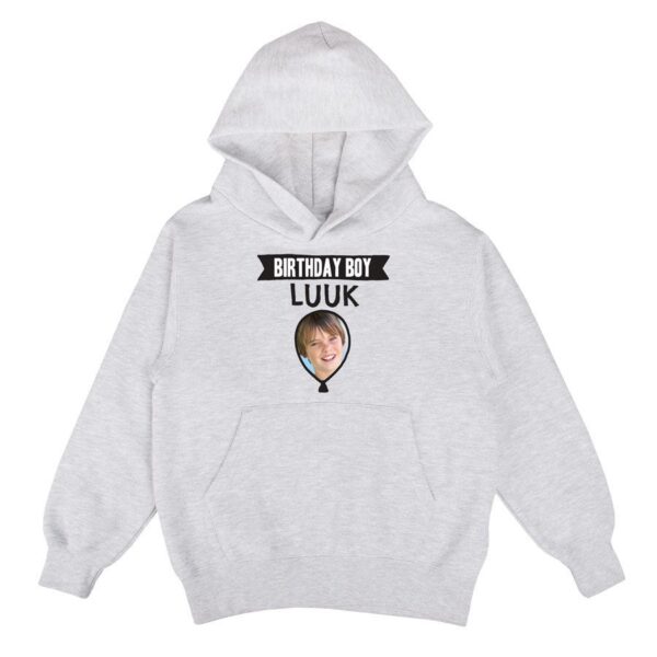 Hoodie voor kinderen bedrukken - Grijs - 8 jaar