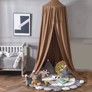 IL BAMBINI - Grote Baby Klamboe voor Babykamer - Babybedje - Bruin - Polyester