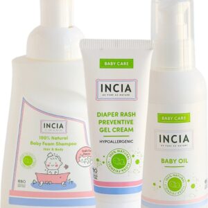 INCIA Duurzame Baby Starter | Newborn set | Duurzaam | 100% Natuurlijke producten | Dierproefvrij.