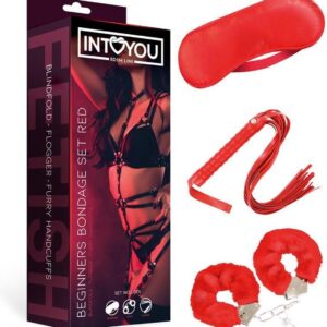 INTOYOU BDSM LINE - Beginners Bondage Set 3 Pieces Red