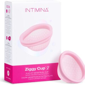 Intimina Ziggy Cup 2 Maat A - Nieuwe generatie ultradunne, flat-fit en herbruikbare menstruatiecup