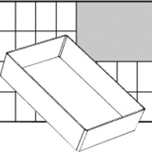 Inzet Box, afm A6-1, H: 47 mm, afm 157x109 mm, 1 stuk