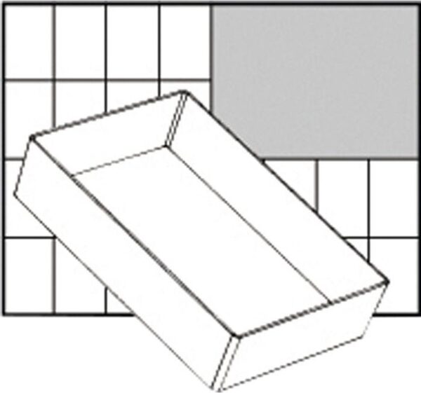 Inzet Box, afm A6-1, H: 47 mm, afm 157x109 mm, 1 stuk