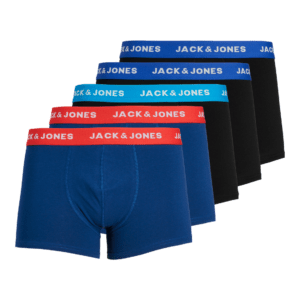 Jack & Jones Boxershorts JACLEE Trunks 5-pack Blauw / Zwart
