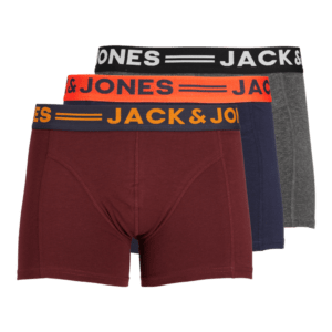 Jack & Jones Boxershorts JACLICHFIELD Trunks 3-pack Burgundy-L