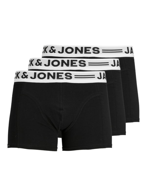 Jack & Jones Boxershorts SENSE Trunks 3-pack Zwart