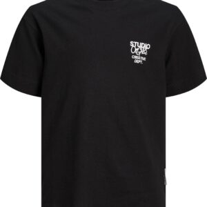 Jack & Jones t-shirt jongens - zwart - JORsilverlake - maat 152