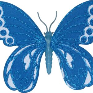 Jessidress Grote Haar clips Vlinder met pailletten - Blauw