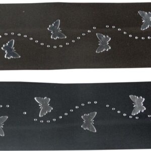 Jessidress Meisjes Haarbanden met kleine vlinders - Bruin/Zwart