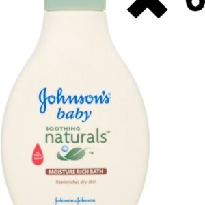 Johnson's Baby Soothing Naturals Moisture Rich Bath - 400 ml 6x