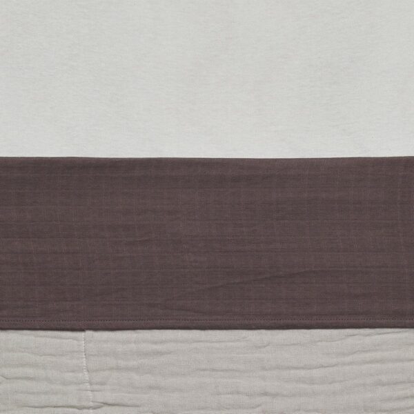 Jollein Baby Laken Ledikant 120x150cm Wrinkled - Chestnut