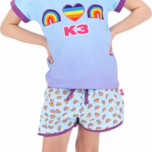 K3 Shortama Pyjama Regenboog - Maat 110/116