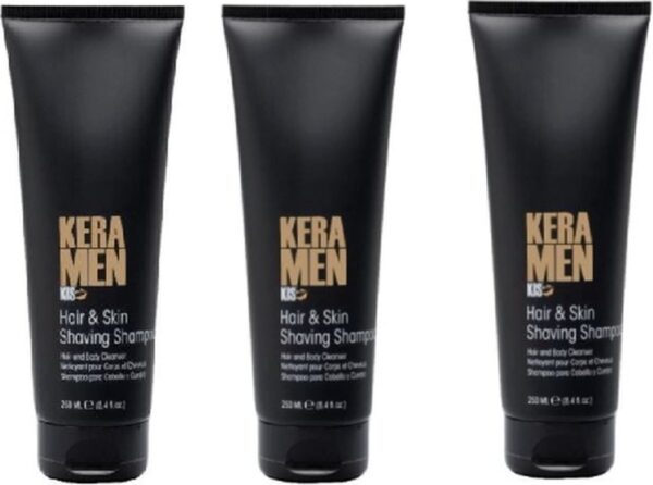 KIS - KeraMen - Hair & Skin Shaving Shampoo - 3 x 250ml