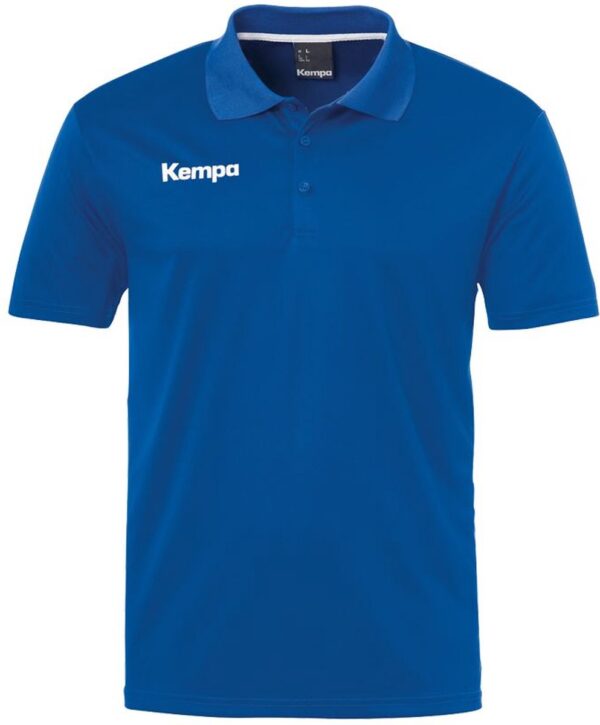 Kempa Poly Poloshirt Royal Blauw Maat 152