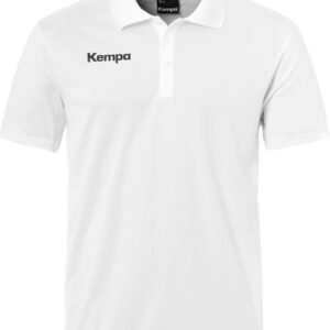 Kempa Poly Poloshirt Wit Maat 128
