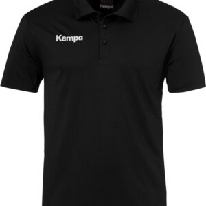 Kempa Poly Poloshirt Zwart Maat 128