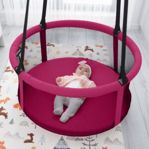 Kinder Schommel mand - Baby Basket Swing - Roze