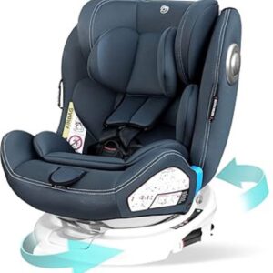 Kinderstoel Auto - Autostoel Draaibaar - Kinderzitje - Zitverhoger - Autozitje voor 3 jaar of Ouder - Blauw