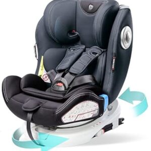Kinderstoel Auto - Autostoel - Kinderzitje - Zitverhoger - Autozitje voor 3 jaar of Ouder - Donker Grijs
