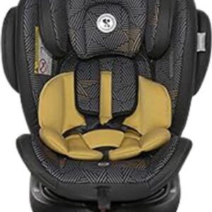 Kinderstoel Auto - Autostoel - Kinderzitje - Zitverhoger - Autozitje voor 3 jaar of Ouder - Zwart met Goud