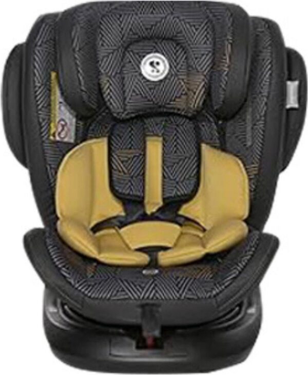 Kinderstoel Auto - Autostoel - Kinderzitje - Zitverhoger - Autozitje voor 3 jaar of Ouder - Zwart met Goud