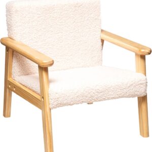 Kinderstoel met armleuningen 43x43x46 cm wit wit