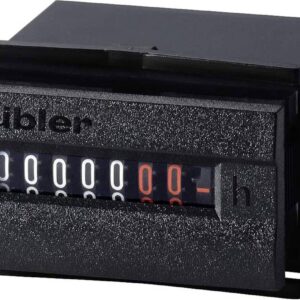 Kübler 3,245,201,075 Kübler H37.5 bedrijfsurenteller/tijdteller met DIN-afmetingen, 48x24, 187-264 V AC/50 Hz