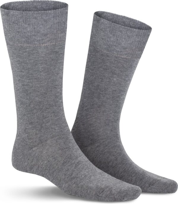 Kunert Comfort Cotton Heren Sokken 2-pack - Silver mel. - Maat 39-42