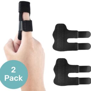 LBB Vingerspalk - 2 Pack - Top - Voor links & rechts - Splint - Brace - Wijs - Triggerfinger - Ring - Mallet - Pink