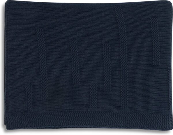 LIS LABELS - Deken - London Navy - 100x150 cm - Biologisch Katoen - GOTS gecertificeerd - Babydeken