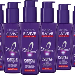 L'Oréal Paris Elvive Color Vive Purple Oil Serum Voordeelverpakking - Blond & Grijs Haar - 6 x 100ml