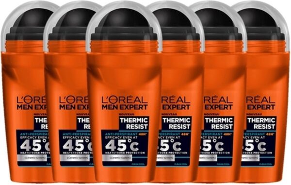 L'Oréal Paris Men Expert Thermic Resist - Deodorant Roller - 6 x 50ml